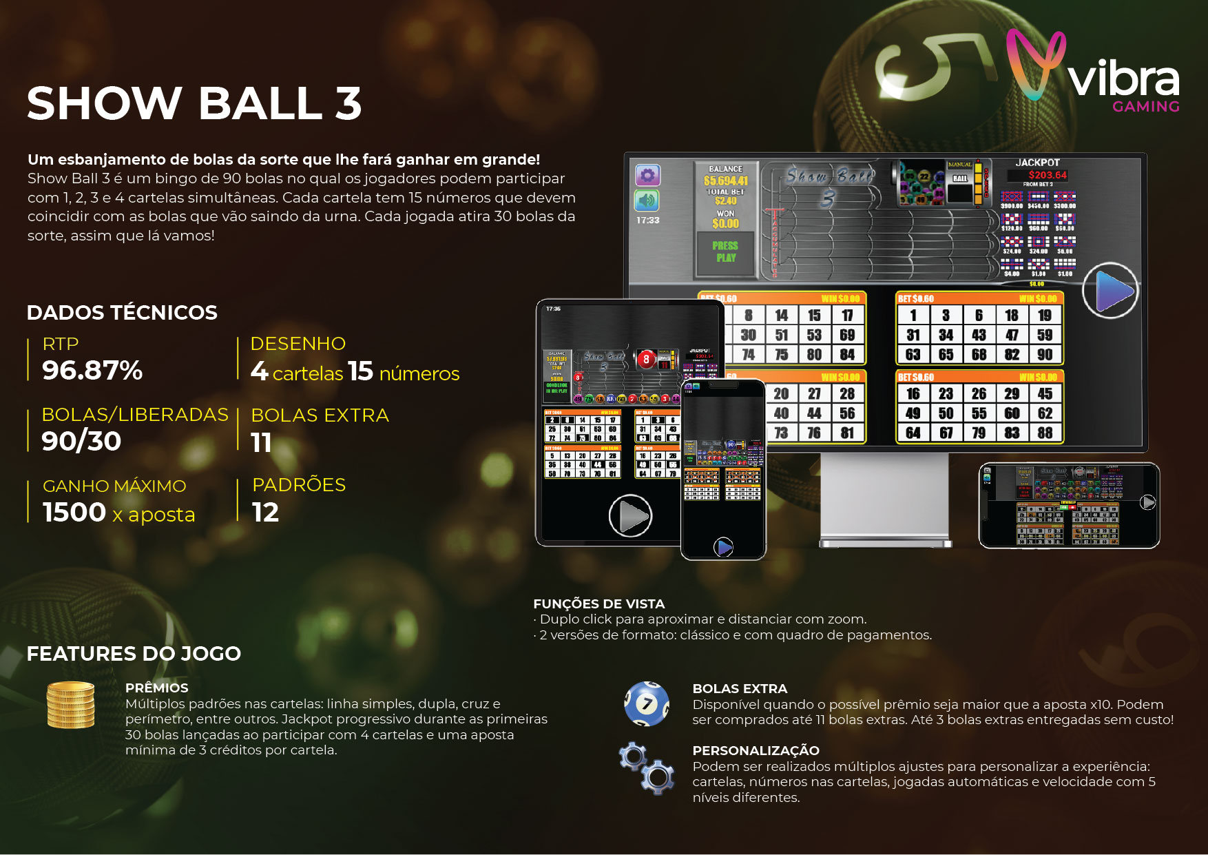 video bingo showball 3 oferemos mais premios